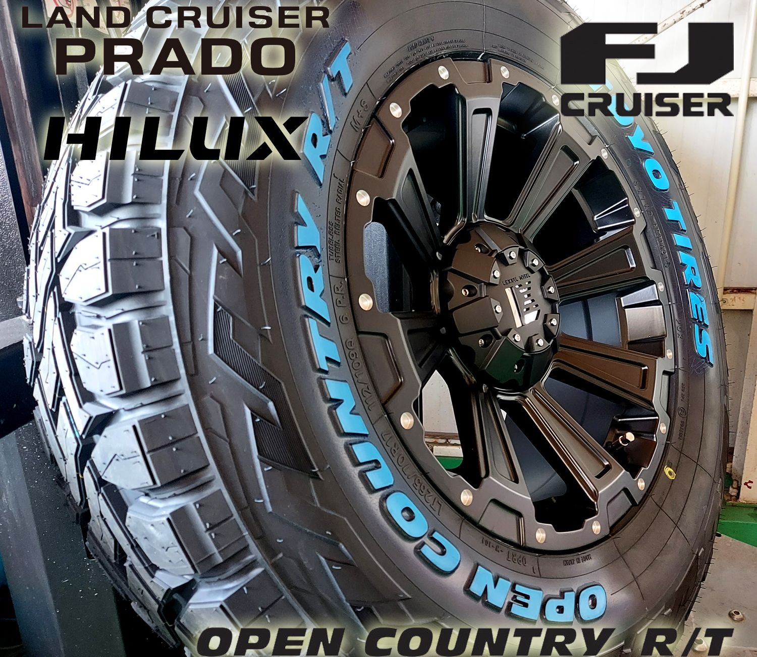 プラド ハイラックス サーフ FJクルーザー H3 17インチ LEXXEL DeathRock デスロック TOYO OPENCOUNTRY RT  265/70R17 265/65R17 285/70R17 タイヤホイールセット レクセル - メルカリ