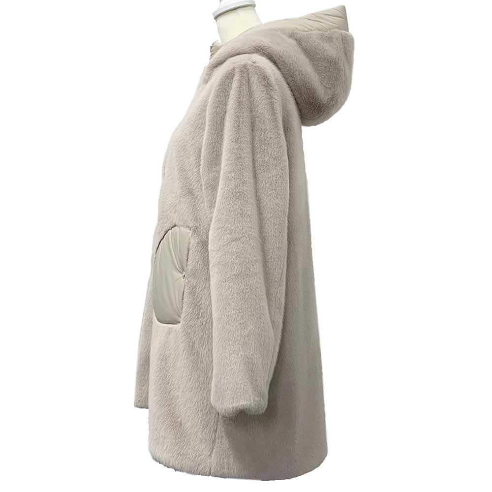 HERNO KIDS ヘルノキッズ 12630 1985 フード付きエコファーコート 大人もOK