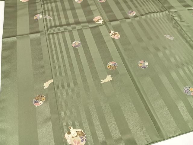 平和屋着物○上質な小紋 犬猫鈴花 正絹 逸品 AAAY8602ph - メルカリ