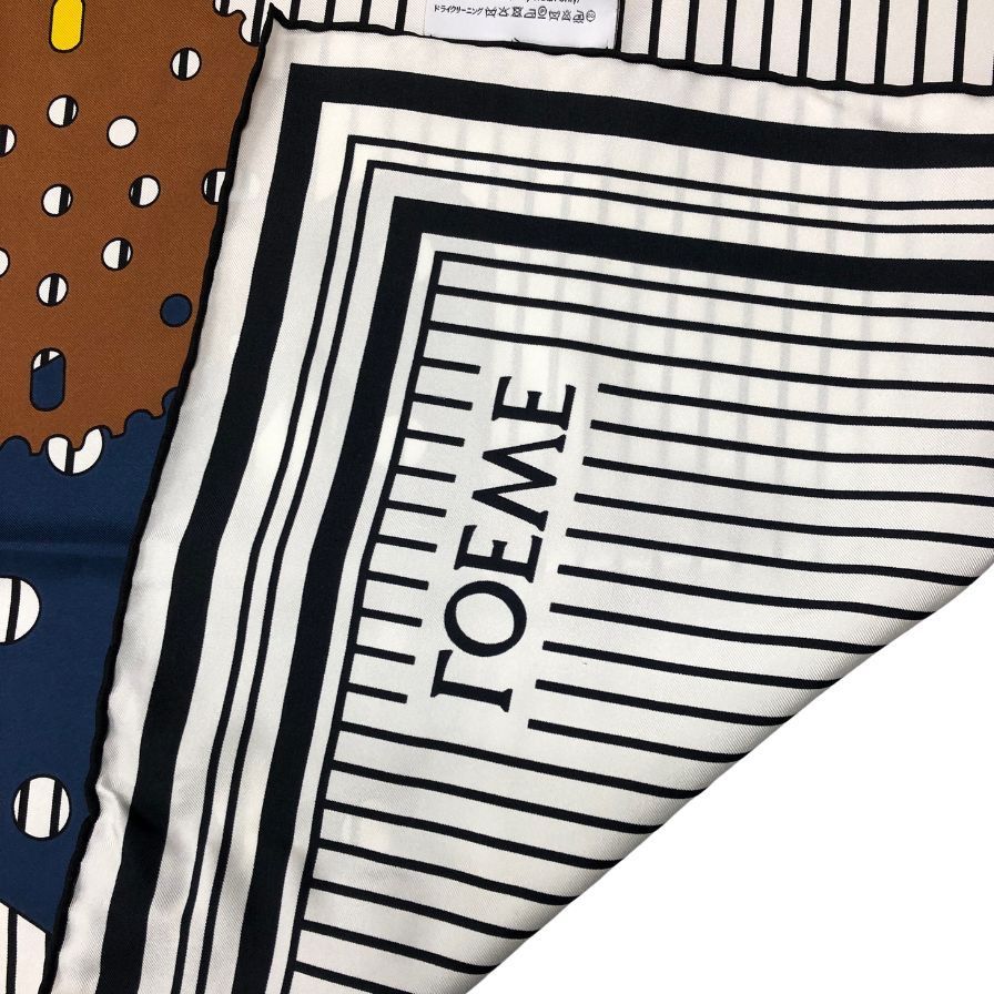 美品✨ロエベ LOEWE スカーフ ロゴ 総柄 シルク 楽天市場】LOEWE ロエベ スカーフ ANAGRAM LI アナグラム ライン