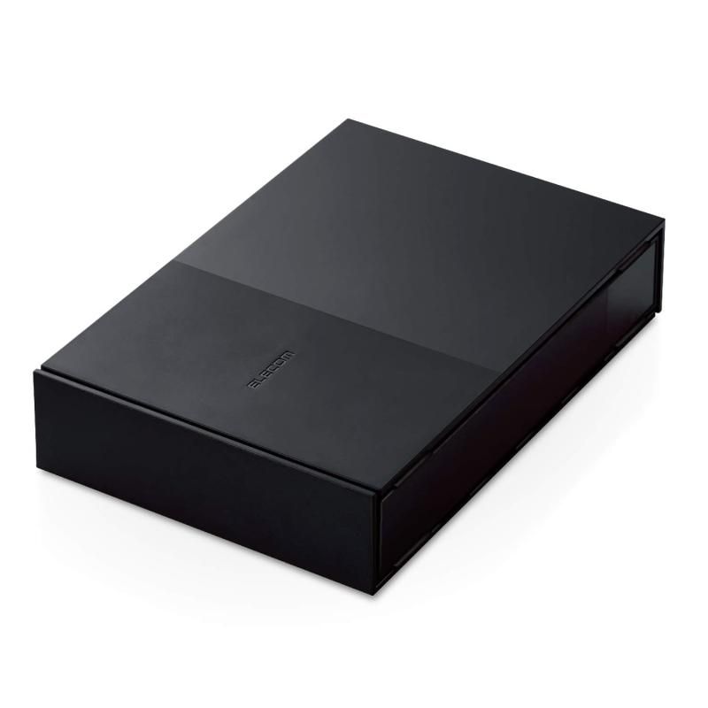 エレコム 外付けハードディスク 2TB USB3.2 Gen1 4K テレビ録画|パソコン対応 静音ファンレス設計 ELD-GTV020UBK