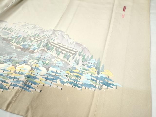 平和屋着物○本加賀友禅作家 宮野勇造 色留袖 天の橋立 暈し染め 正絹