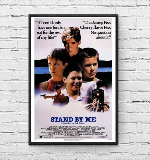 フレーム付-黒-】 映画ポスター スタンドバイミー STAND BY ME A3