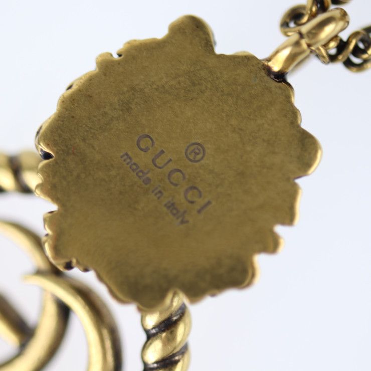 GUCCI グッチ ダブルG付き ライオンヘッド ネックレス