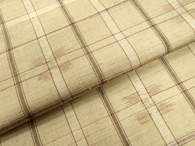 平和屋着物●上質な紬　格子吉祥文　正絹　逸品　CAAU2502yc 平和屋着物○上質な紬 格子吉祥文 正絹 逸品 CAAU2502yc - メルカリ
