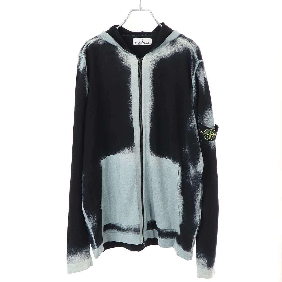 STONE ISLAND ストーンアイランド AIRBRUSHED KNIT ZIP-UP ブラッシュ 