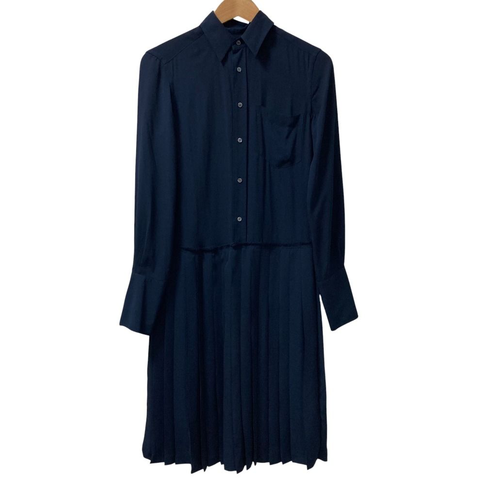 Polo Ralph Lauren ポロラルフローレン ドッキングシャツワンピース サイズ2 ネイビー レディース 古着