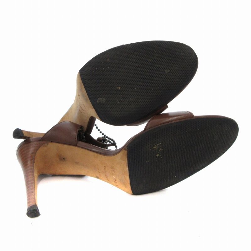 Sergio Rossi ビジュー装飾 ハイヒール サンダル ブラック Sergio