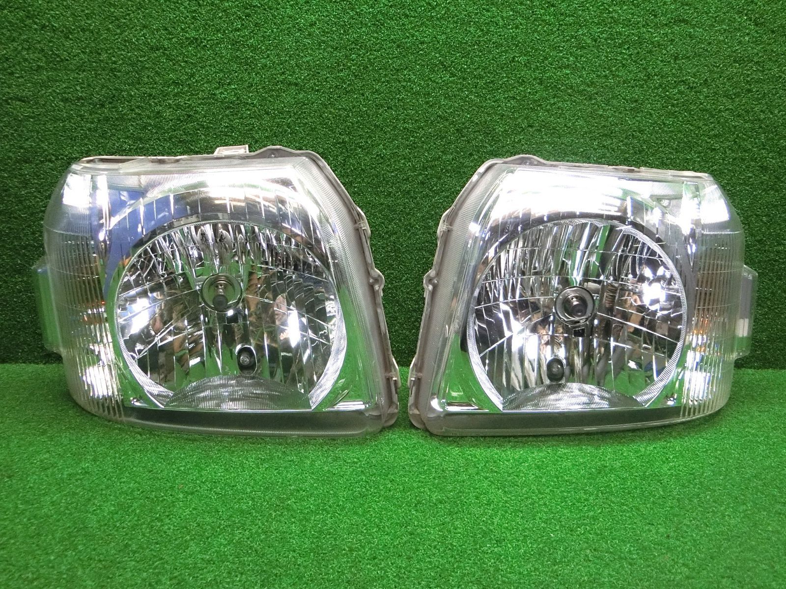 11075 コーティング済 ホンダ バモス HM1 後期 ヘッドライト 左右セット KOITO 100-62084 研磨済 破損なし