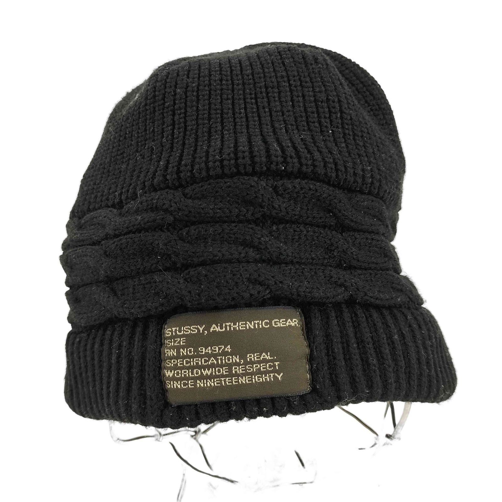 ステューシー Stussy 90S USA製 AUTHENTIC CAPS ビーニー メンズ 表記