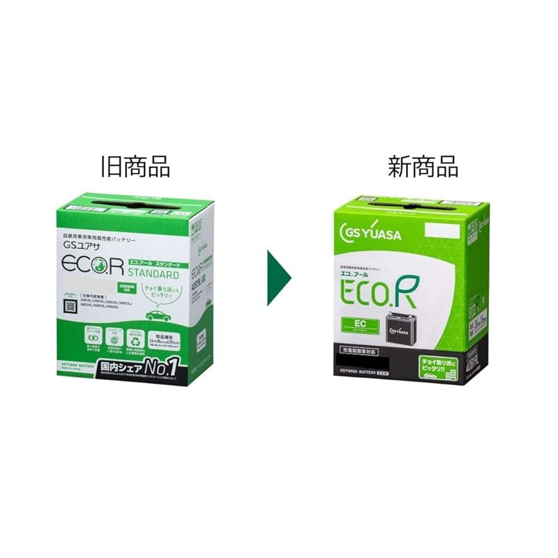 GSユアサ ECO.R EC 40B19L 国産車バッテリー 充電制御車対応 GS YUASA