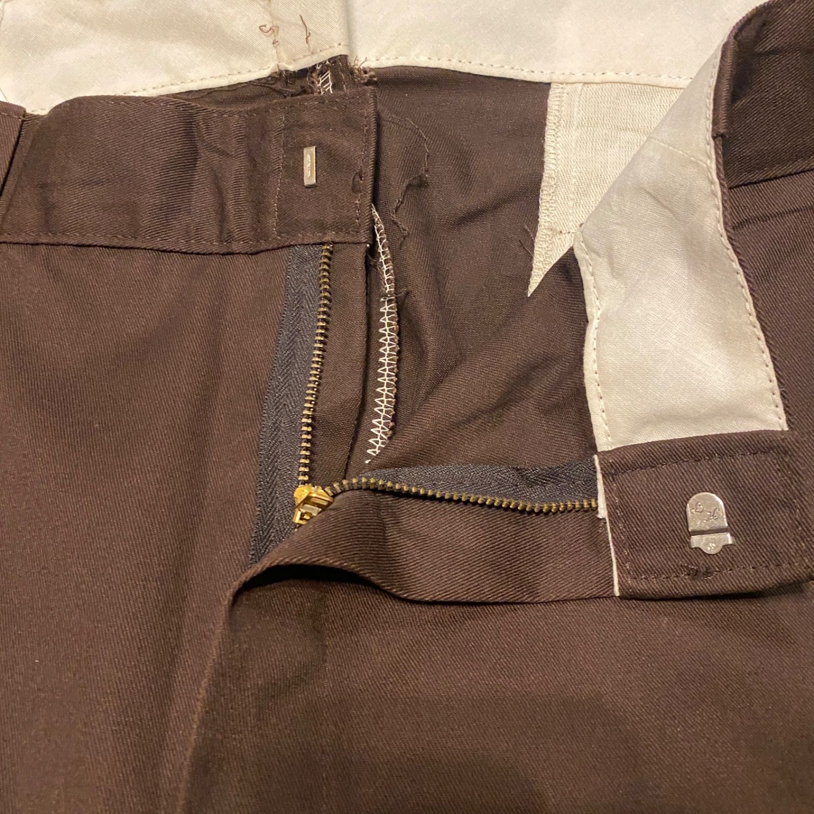 80s USA製 Dickies ディッキーズ ワークパンツ 茶 36×32 USA製 90s Dickies 874 Work Pants 茶 W32×L32 ディッキーズ