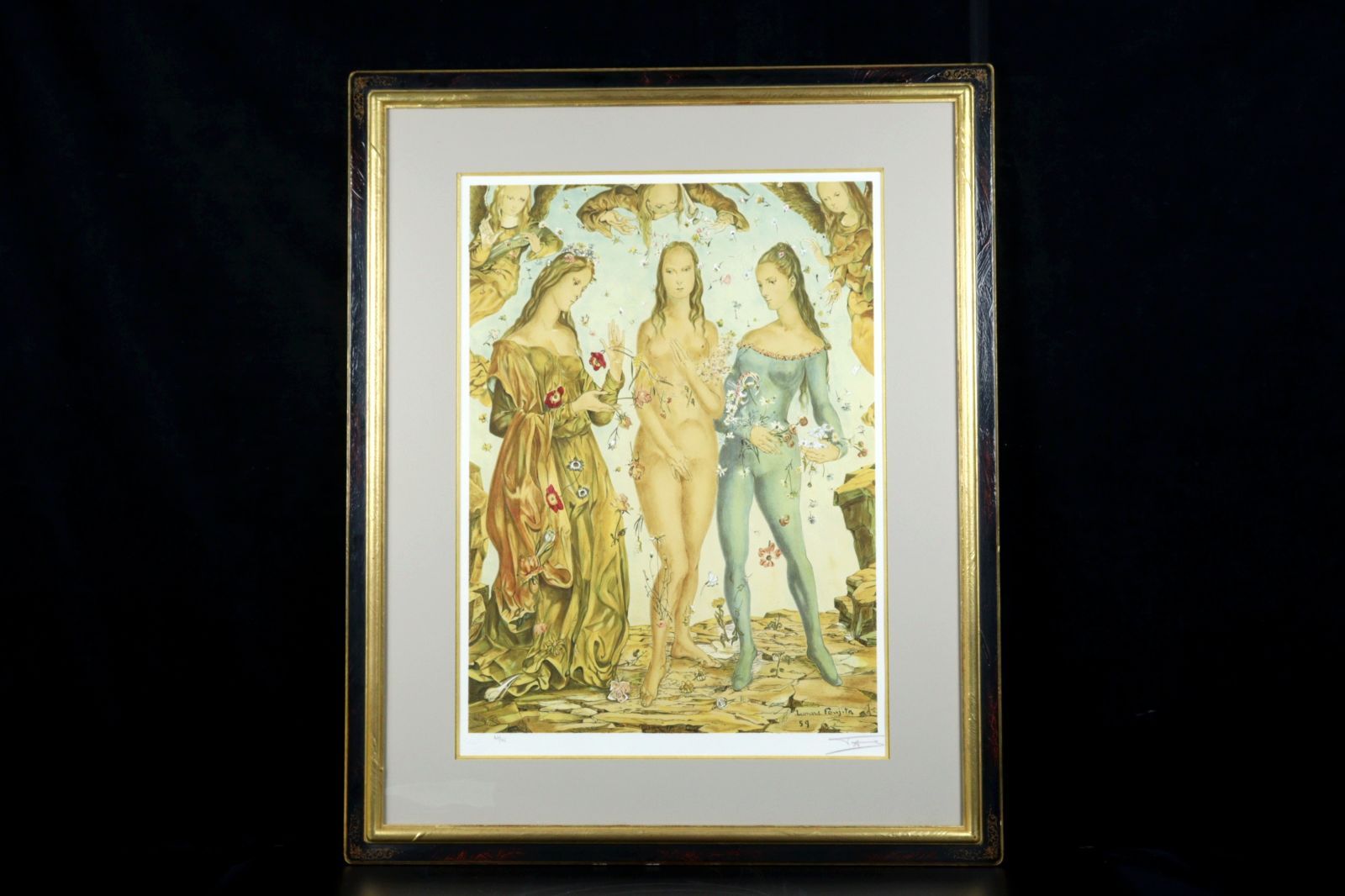 藤田嗣治「花の洗礼」リトグラフ :: 絵画買取・販売 - シバヤマ