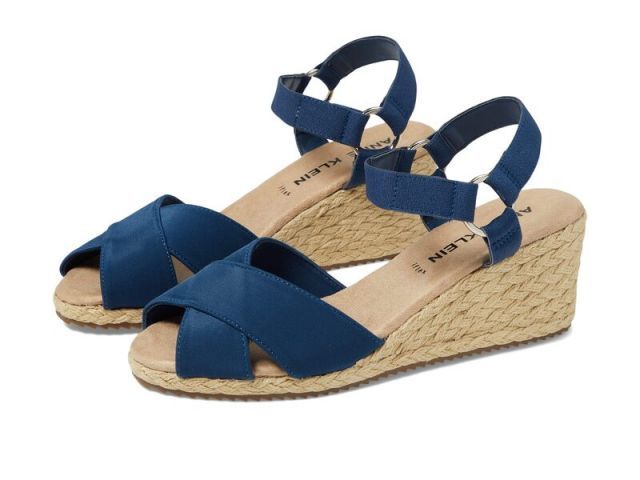 【送料無料】 アンクライン レディース ヒール シューズ Esther Navy Stretch