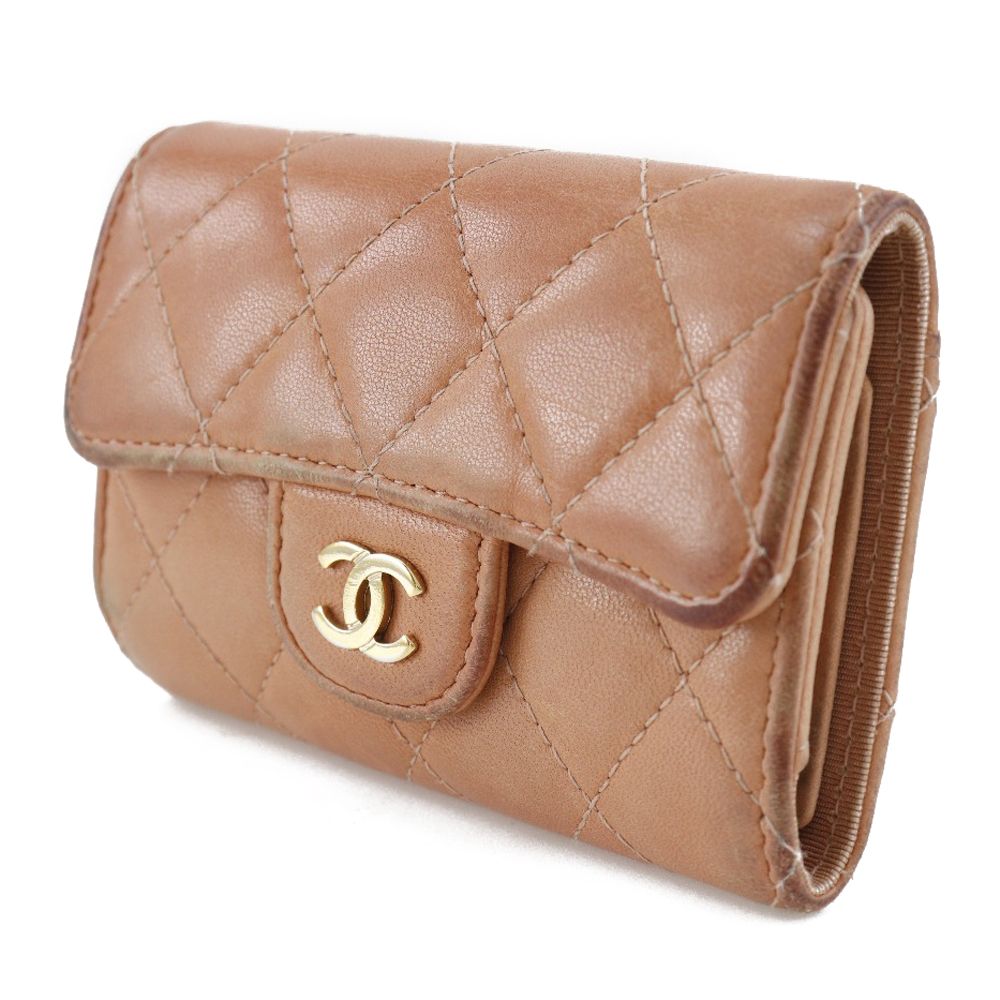 CHANEL マトラッセ ココマーク ラムスキン CHANEL】シャネル マトラッセ ココマーク A84400 ラムスキン ピン