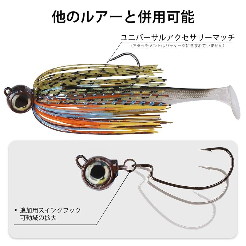 バス釣り　ラバージグ セット アーマードスイマー ラバージグ セット バス釣り引退、ハードルアー、ラバージグ