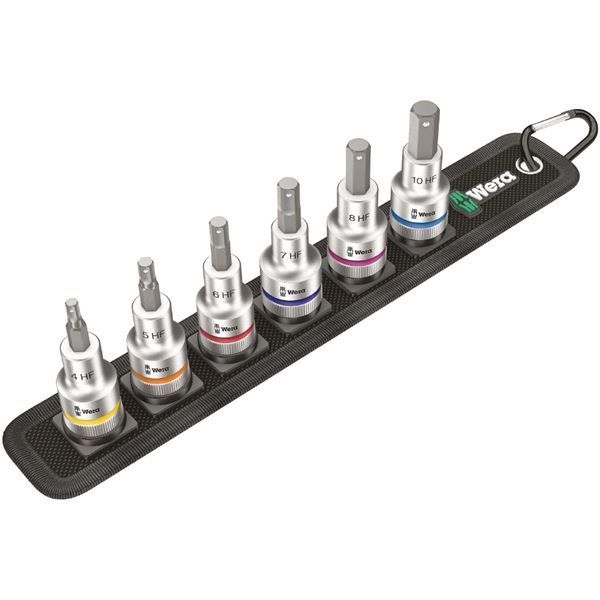 WERA ヴェラ 差込角1|2DR INHEX ビットソケット ドライブ保持機能付き 003996 工具 ツール DIY 作業工具 道具