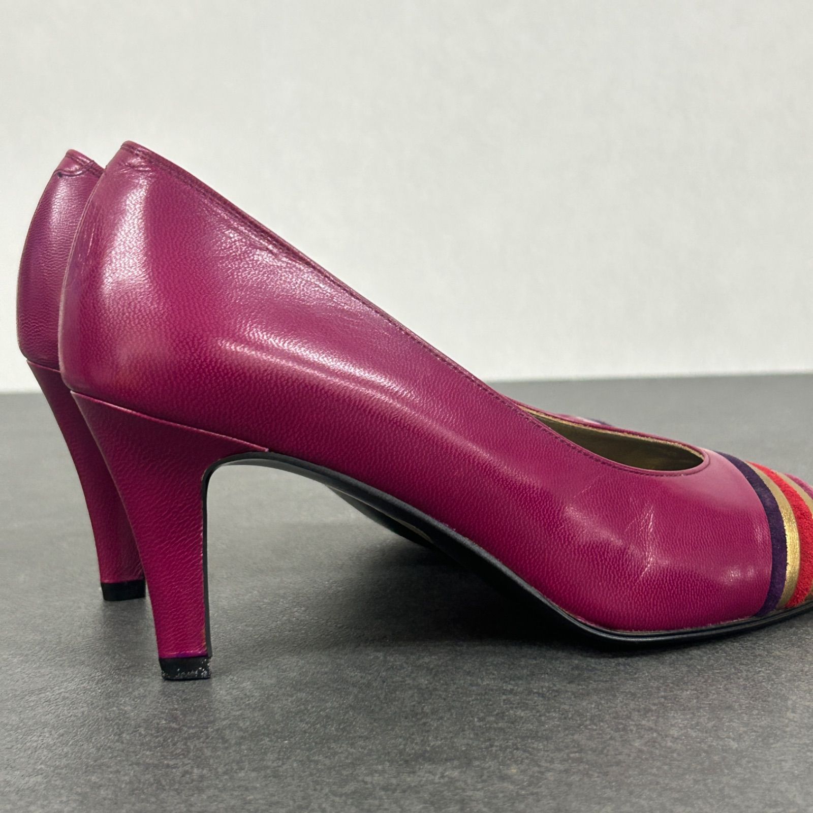 新品　SAINT LAURENT パンプス　サンローラン　☆春色　ピンク 美品 YVES SAINT LAURENTパンプス/靴/シューズ/ヒール/35 1/2