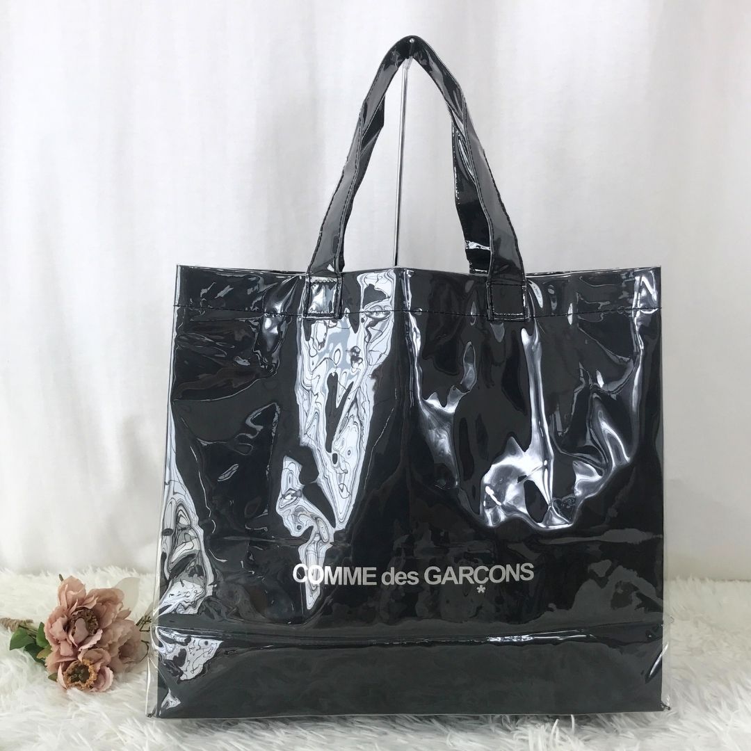 COMME des GARCONS コムデギャルソン ビニールバッグ トートバッグ BLACK MARKET PVC - メルカリ