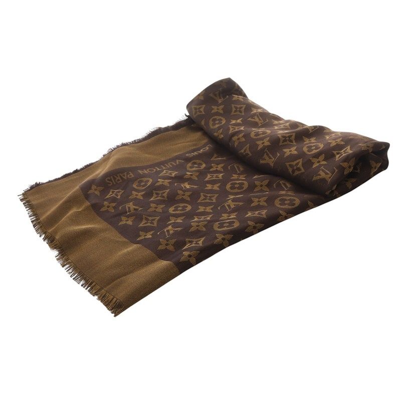 ルイヴィトン LOUIS VUITTON モノグラム ショール シャイン ストール