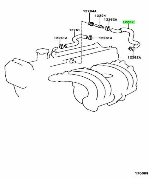 トヨタ 純正 アルテッツァ ジータ レクサス IS300 ベンチレーション ホース NO.2 HOSE VENTILATION NO.2 TOYOTA LEXUS Genuine 未使用