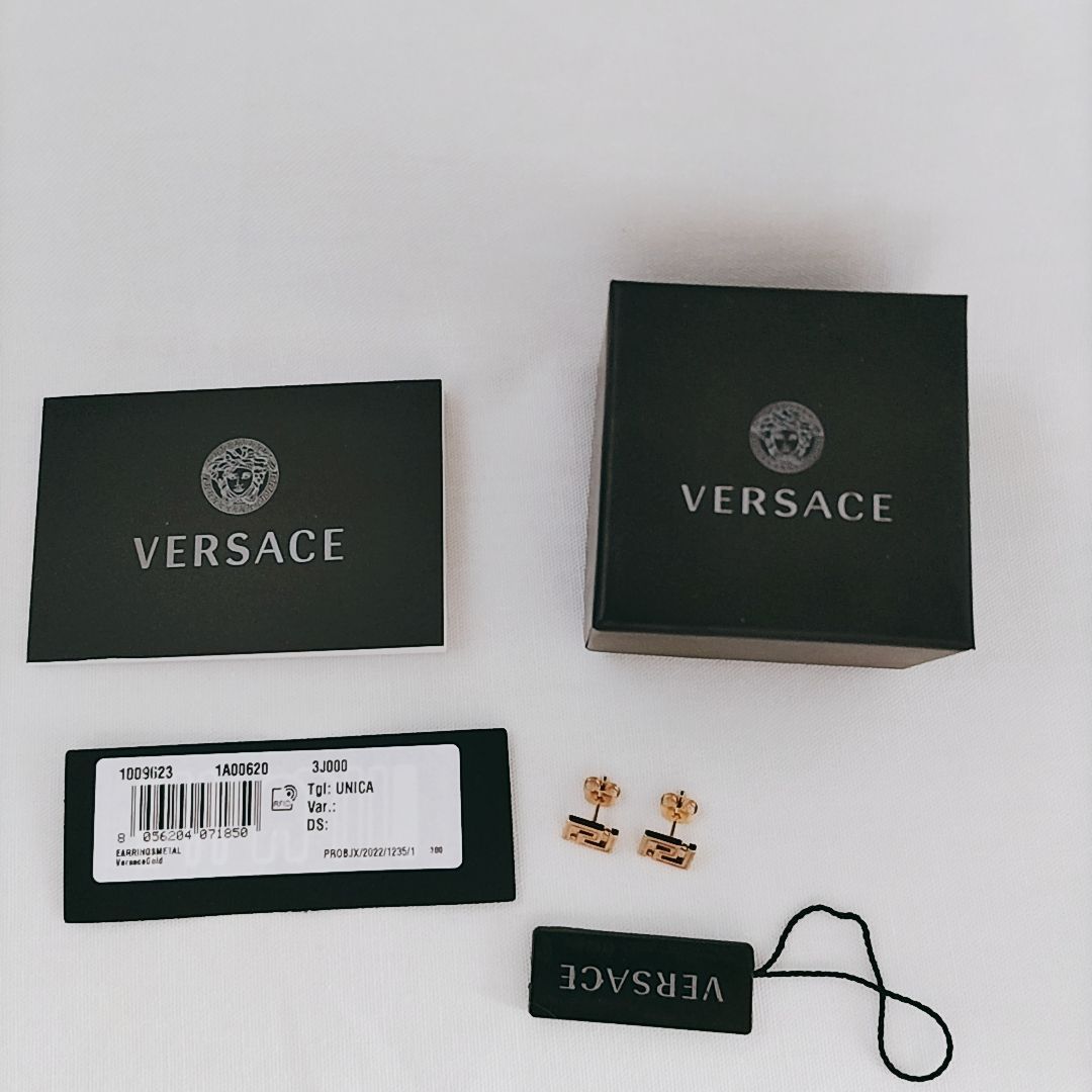 新品未使用】VERSACE☆スタッド グレカ ピアス ヴェルサーチェ