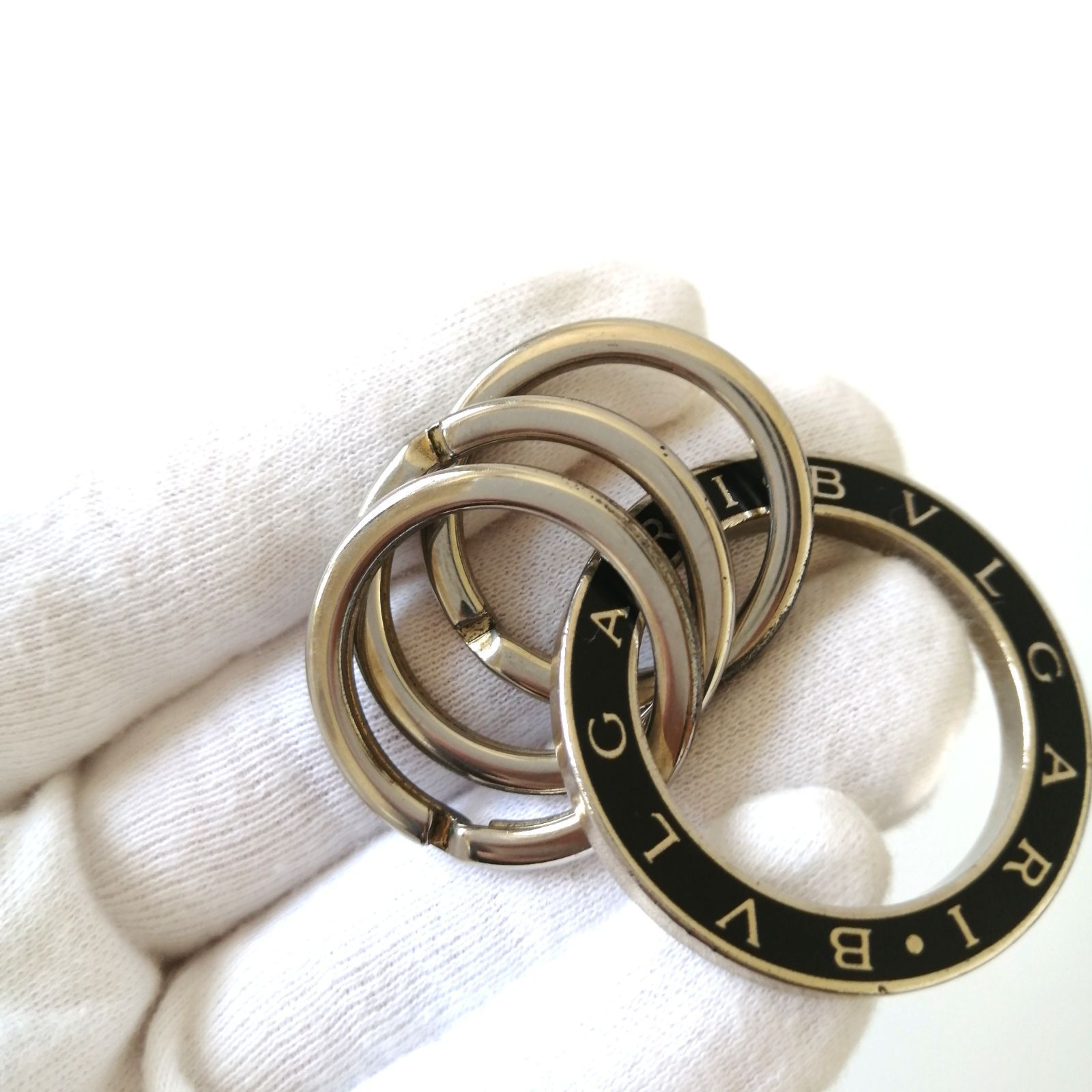 ブルガリ BVLGARI 3連キーリング ブラック 156 - メルカリ