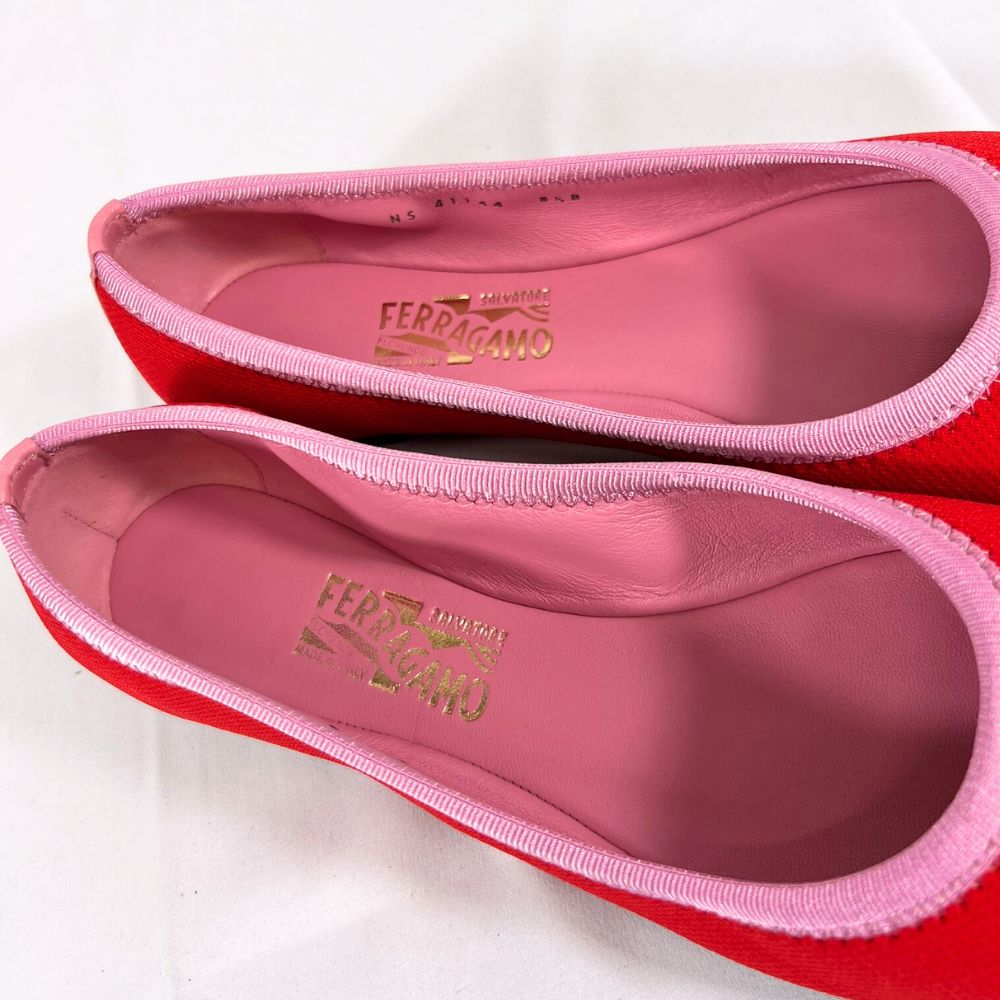 Ferragamo ピンク フラットシューズ ピンク系 22cm FERRAGAMO(フェラガモ) フラットシューズ