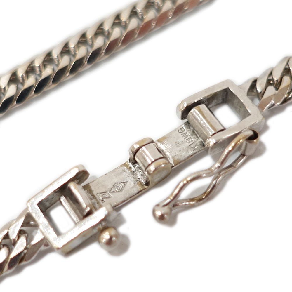  栄 アンクレット K 18 WG 6面ダブル 喜平 約10.6 g 約24.0 cm キヘイ ホワイトゴールド メンズ アンクレット アクセサリー