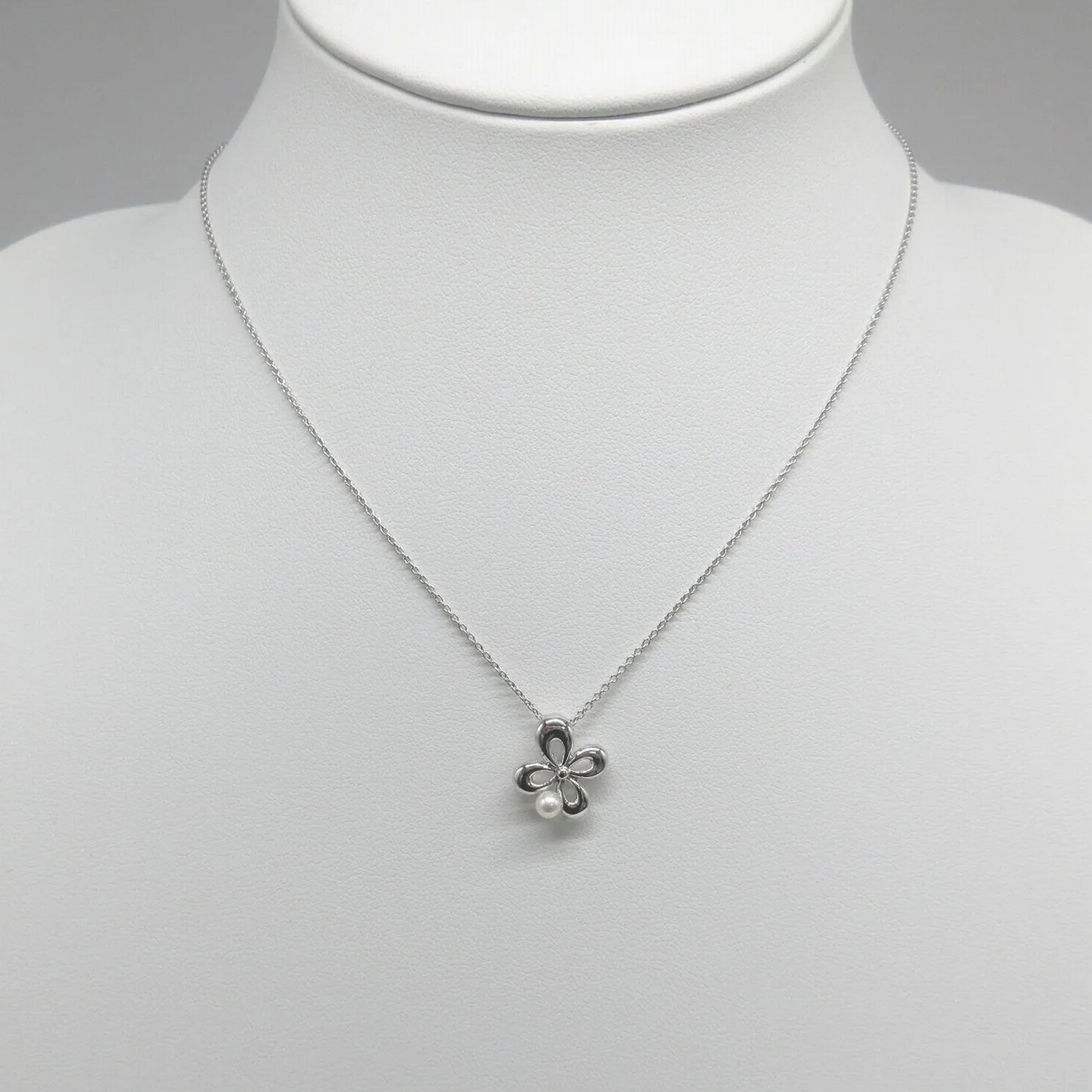 美品✨タサキ TASAKI SV925 1Pパール付き クローバーモチーフ 