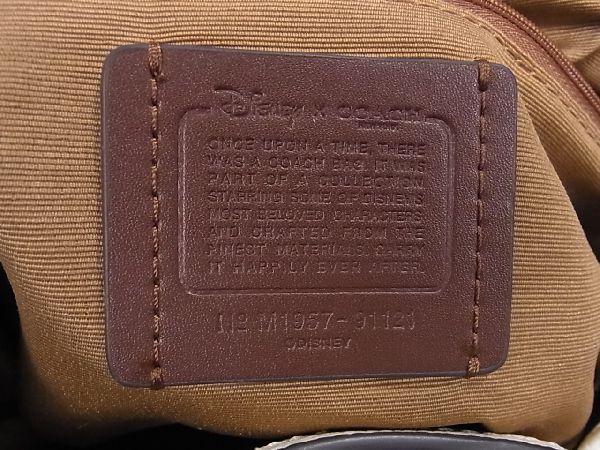 □新品□未使用□ COACH コーチ 91121 シグネチャー ディズニーコラボ ...