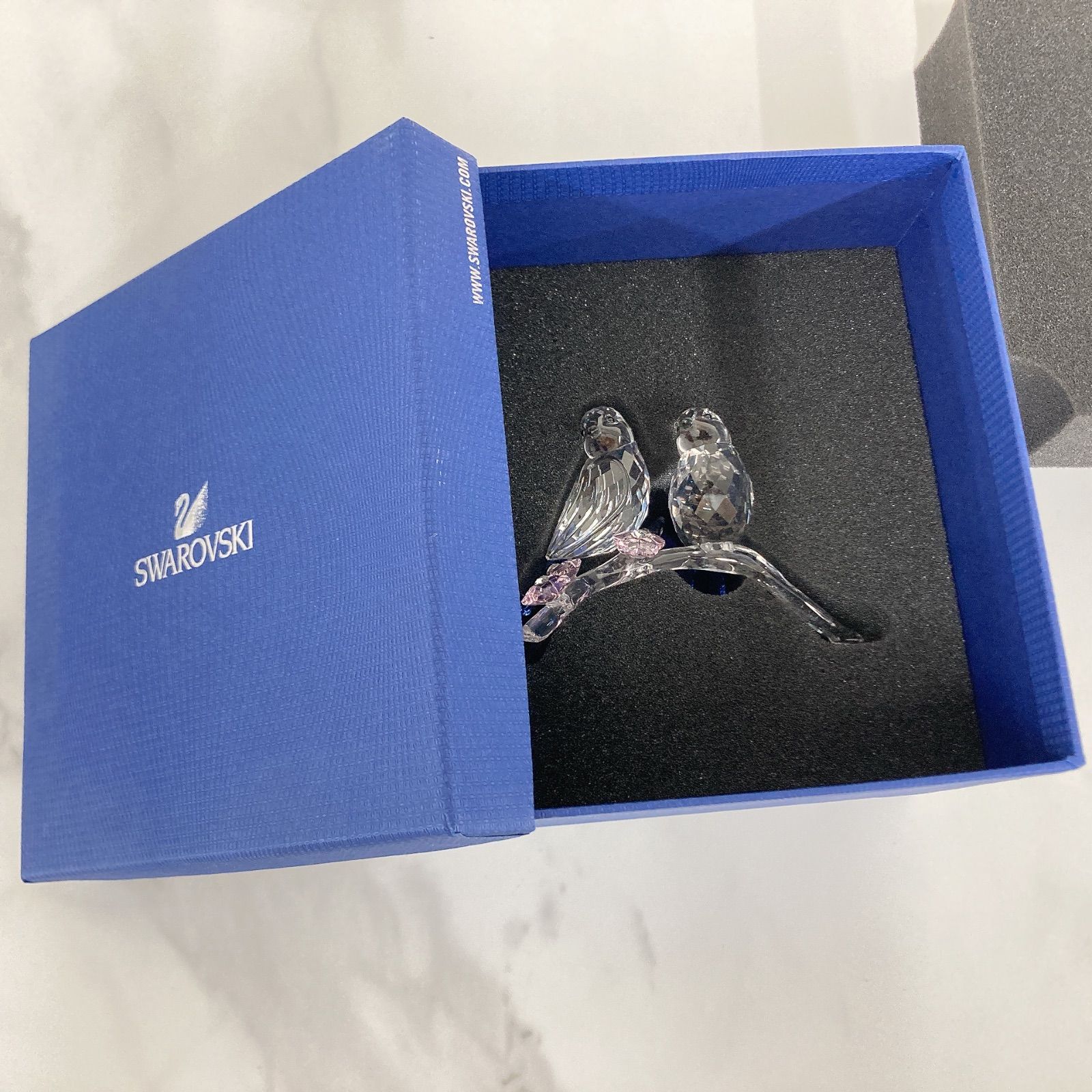 ＆スワロフスキー SWAROVSKI アオガラ 鳥 置物 blue tit【その他】【1