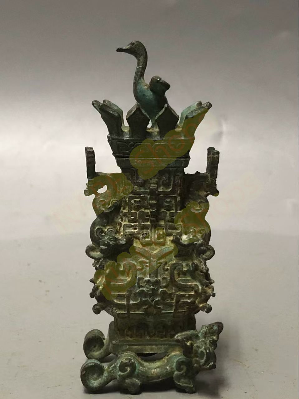 美品、骨董アンティーク、九谷焼、幕末明治、赤絵二重角福印、三