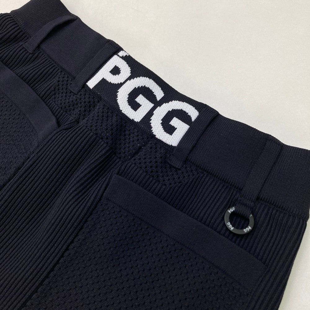 サイズ：0 PGG PEARLY GATES パーリーゲイツ  裾フレア ニットスカート  ネイビー系 [240101473187] ゴルフウェア レディース ストスト サイズ：0 PGG PEARLY GATES パーリーゲイツ 裾フレア ニット