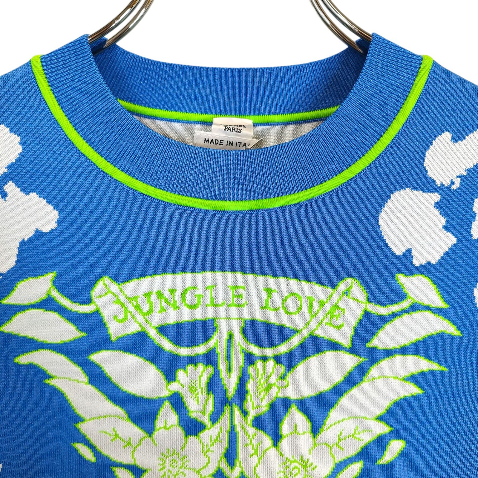 Hermes エルメス 22AW Jungle Love Fluo シルク混 長袖 ニット Hermes エルメス 22AW Jungle Love Fluo シルク混 長袖 ニット