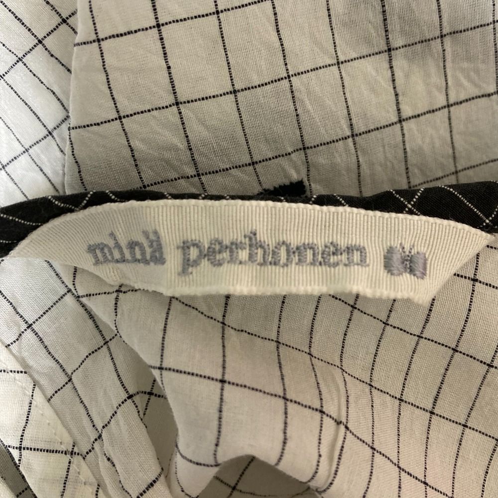 美品 mina perhonen ミナペルホネン crystal flower グラフチェック  