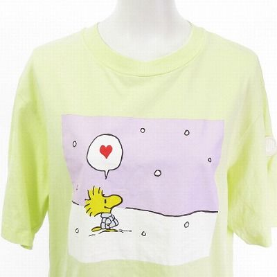 モンクレール MONCLER × PEANUTS 美品 Tシャツ カットソー 半袖 黃
