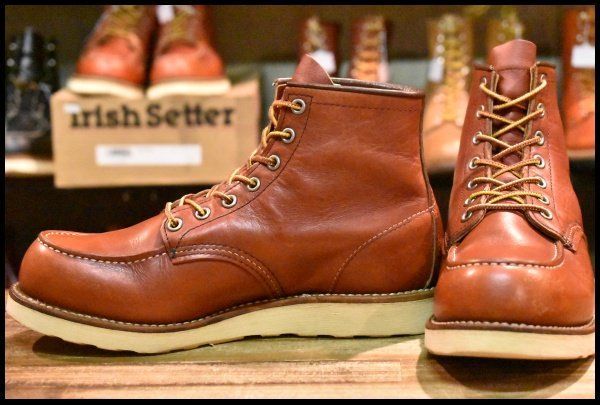 7E 10年 レッドウィング 8875 アイリッシュセッター 赤茶 オロラセット モックトゥ レースアップ ブーツ redwing HOPESMORE FF196