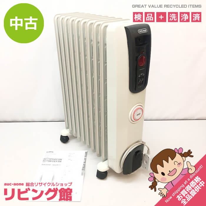 ss6278 【中古】 デロンギ オイルヒーター H771015EFSN-BK ホワイト