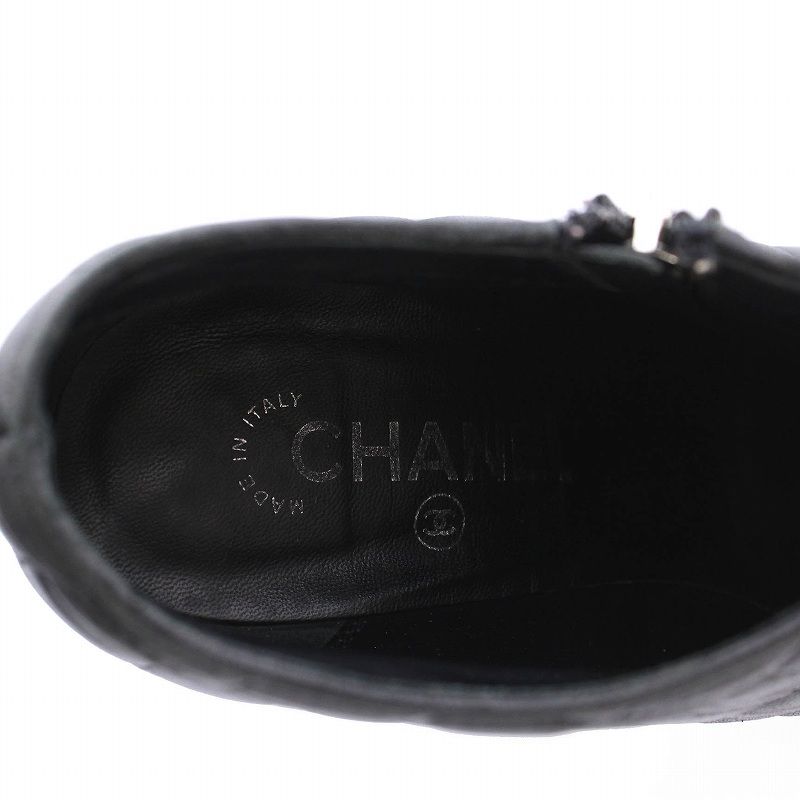 シャネル CHANEL ブーティ ショートブーツ マトラッセ ココ