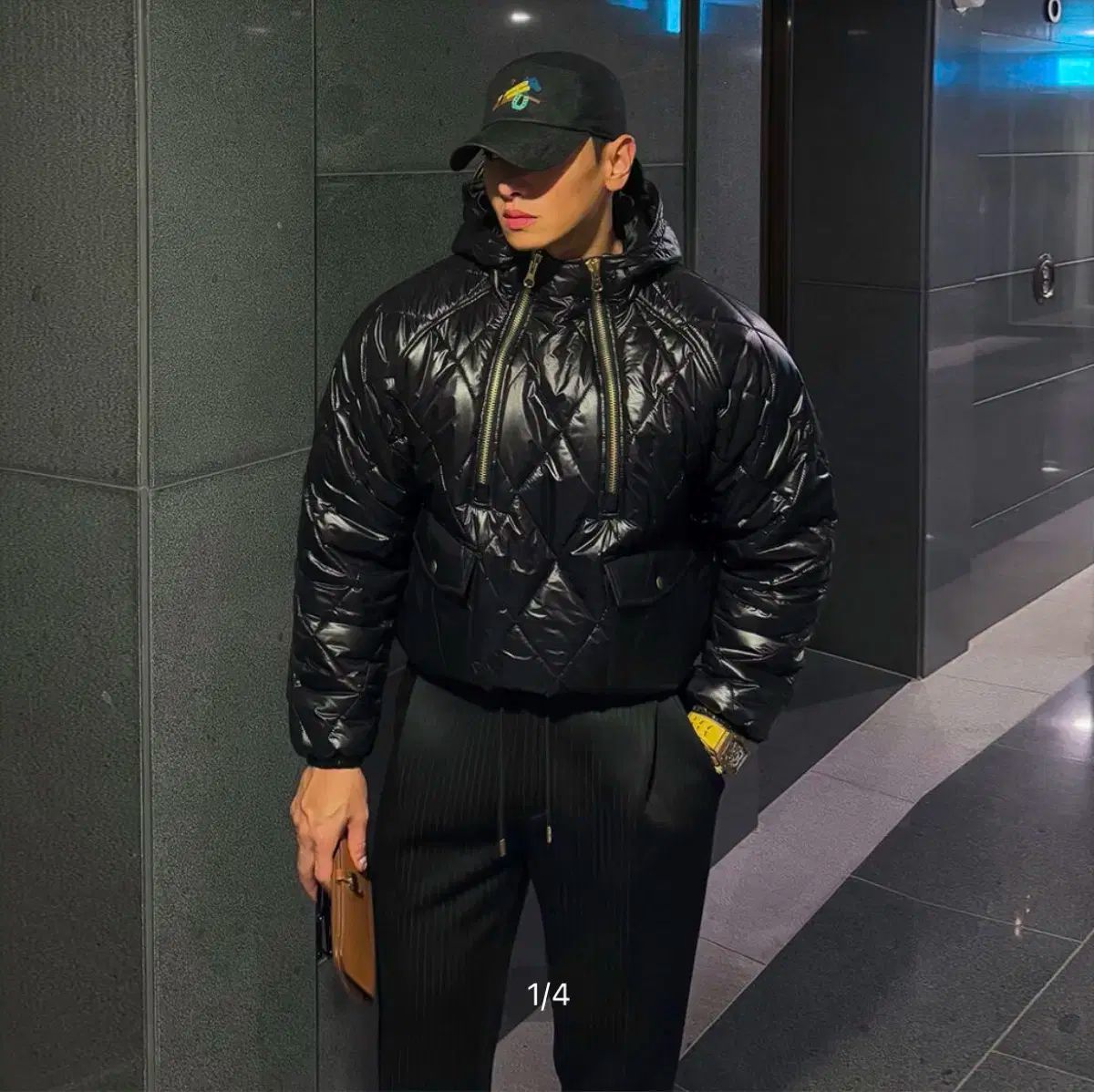 ラフィニドエトワール ダブルジッパー キルティングアノラック ダウン 48サイズ