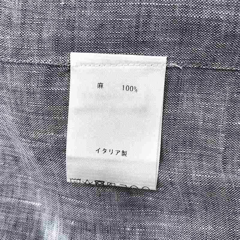 美品】 finamore / フィナモレ | リネン ワイドカラー シャツ | M