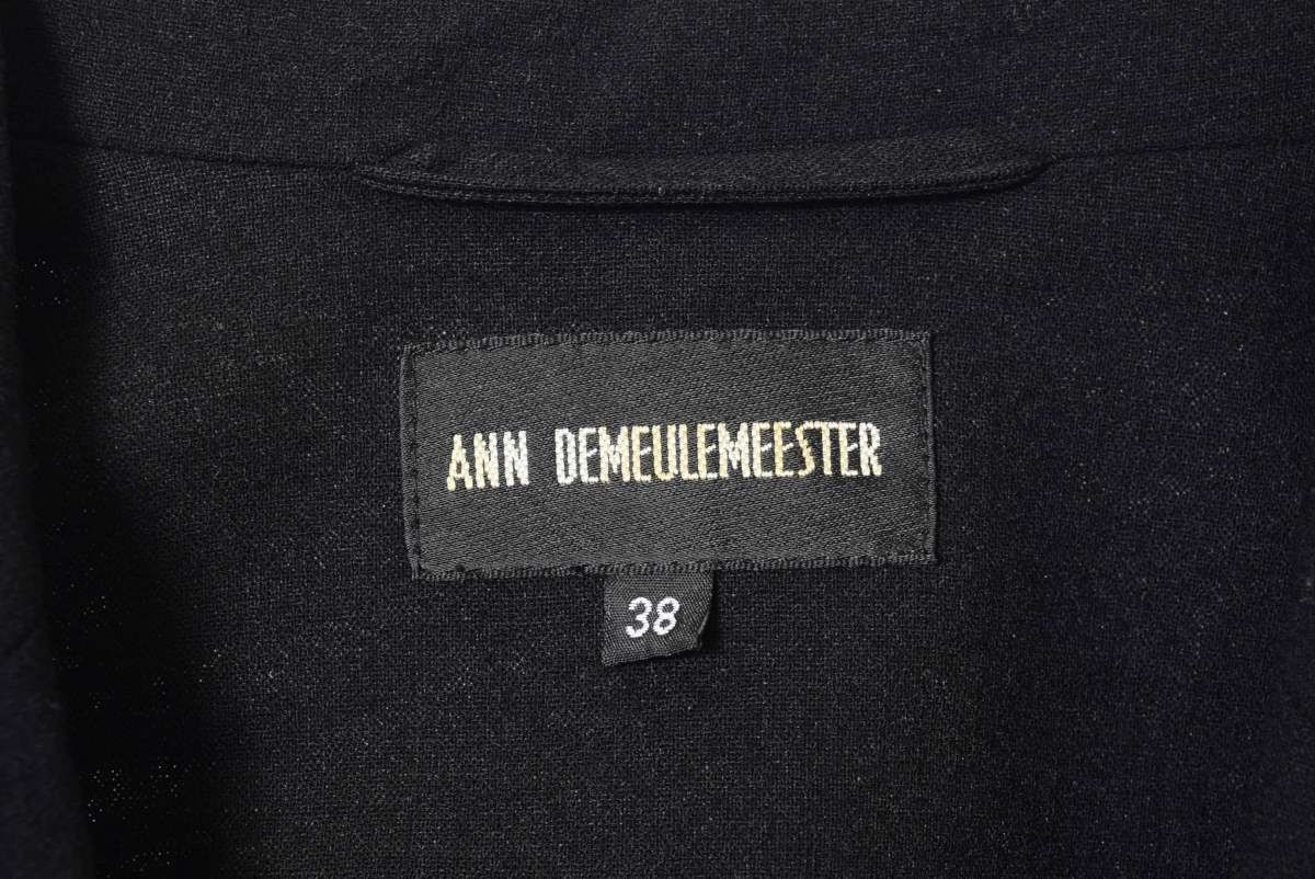 ANN DEMEULEMEESTER パワーショルダー ウール 2B ジャケット