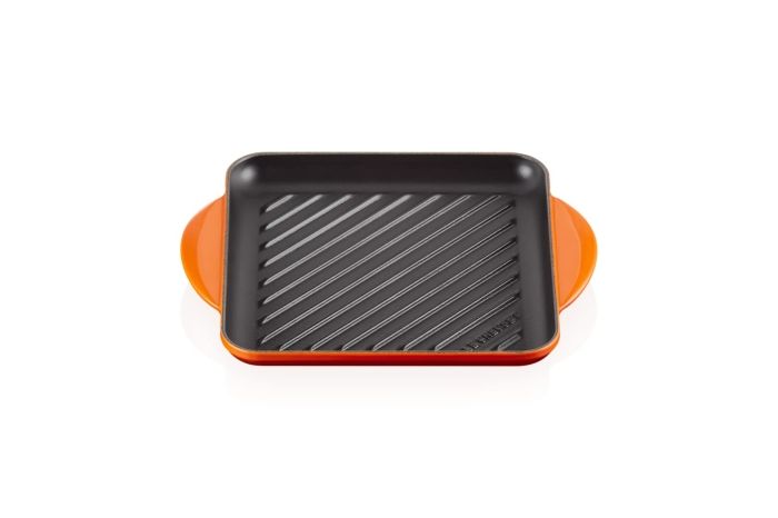 3営業日で発送 Le Creuset ル クルーゼ ル クルーゼ グリル カレ ２０２０５２４ｃｍ オレンジ AGLB501