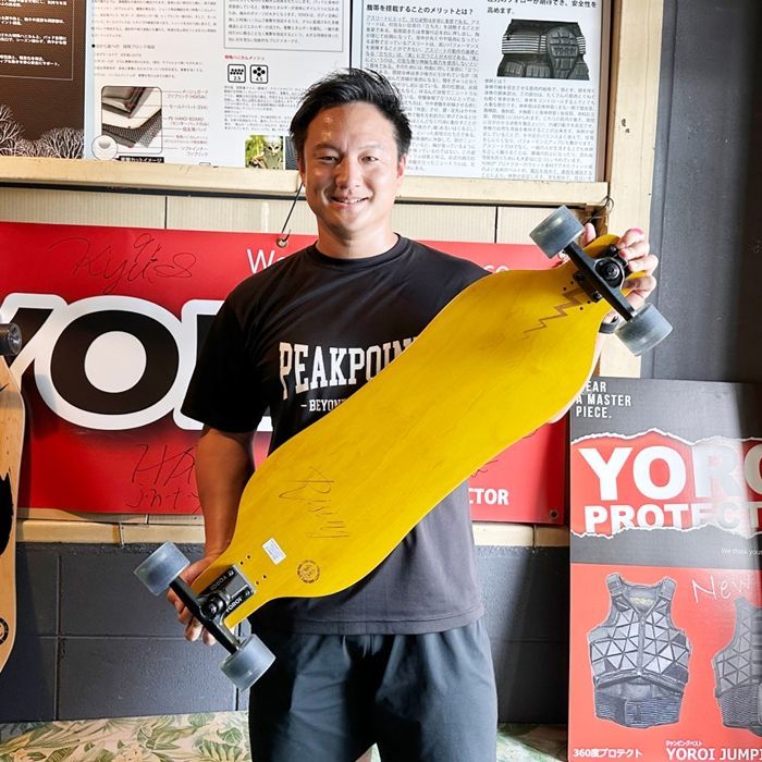 鎧(yoroi) ロングスケートボード 雷神 36インチ UPSトラック