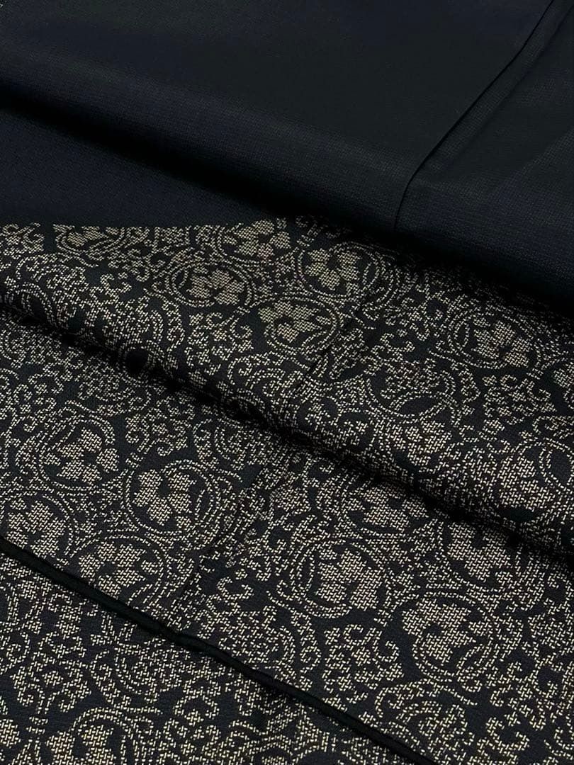 染大島 訪問着 付け下げ 葡萄唐草 ますいわ屋扱い 正絹 X532