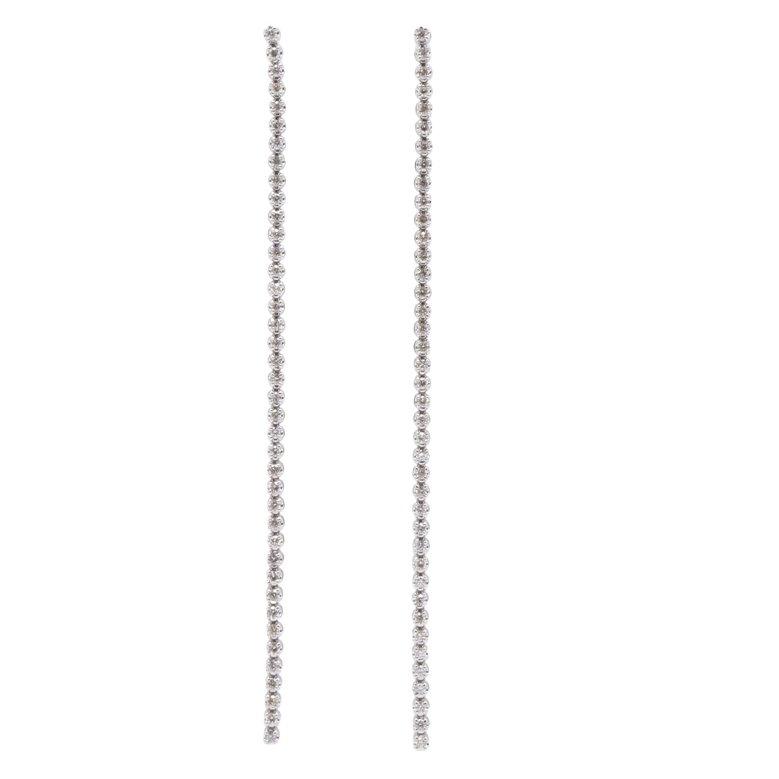 ジュエリー JEWELRY ピアス ダイヤモンド ピアス ﾀﾞｲﾔ 4.0g K18WG ホワイトゴールド ダイヤモンド ダイヤ ピアス レディース Used A