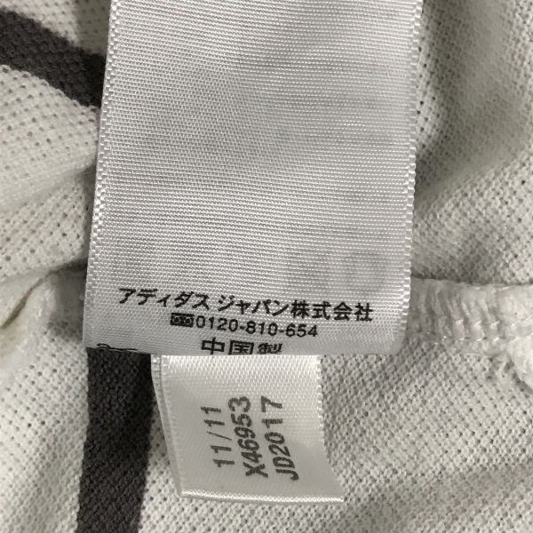adidas×オーランドパイレーツ☆半袖ポロシャツ【メンズM/白/ドクロ