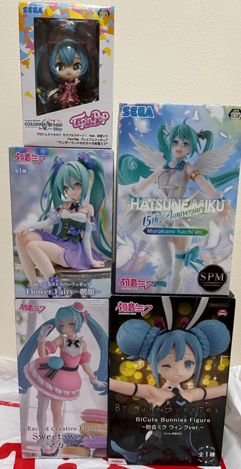 初音ミク　フィギュア　5点セット プロセカ 初音ミクフィギュア 5点セット - メルカリ