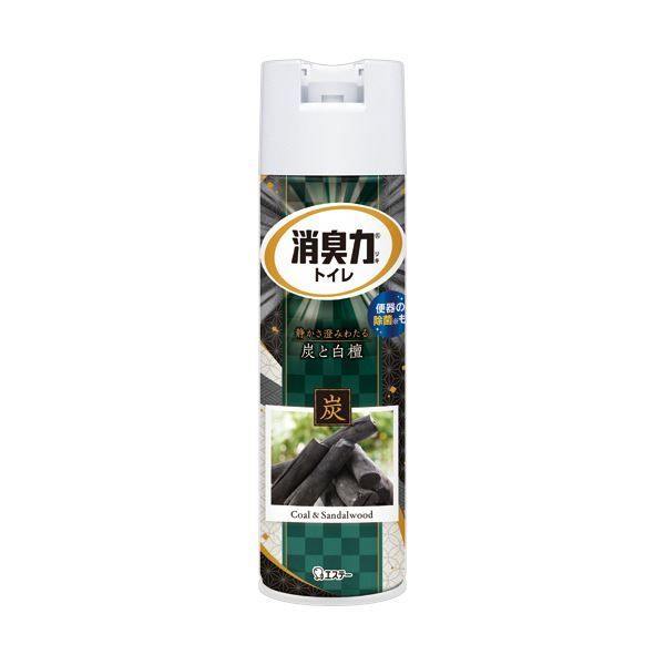 （まとめ） エステートイレの消臭力スプレー 炭と白檀 365mL 1セット（3本） 【×5セット】